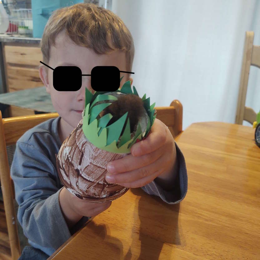 boy hiding mole